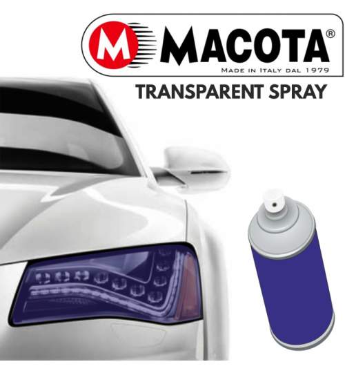 Spray transparent faruri / stopuri, MACOTA ITALY - ALBASTRU (400ml) ManiaStiker