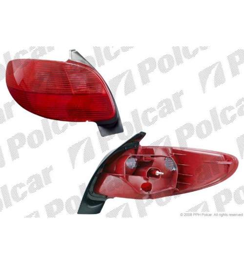Stop spate lampa Peugeot 206 H/B (2_) 01.1998-01.2003 BestAutoVest partea Dreapta Kft Auto