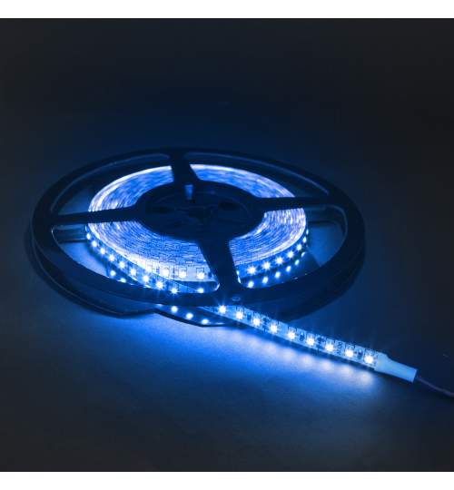 Banda LED, lungime 5 metri, cu 120Leduri, albastru Kft Auto
