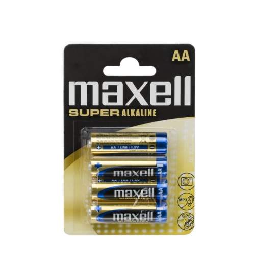 Baterie tip AA Maxell Super Alkaline mignon , lr6 xl super alkaline , 1.5 V Kft Auto