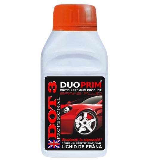 Lichid de frana DuoPrim DOT3 230ml Kft Auto
