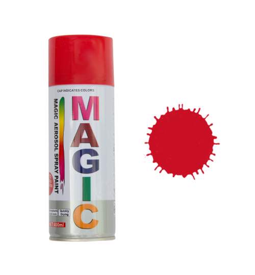 Spray vopsea MAGIC Rosu Passion , 400 ml. Kft Auto