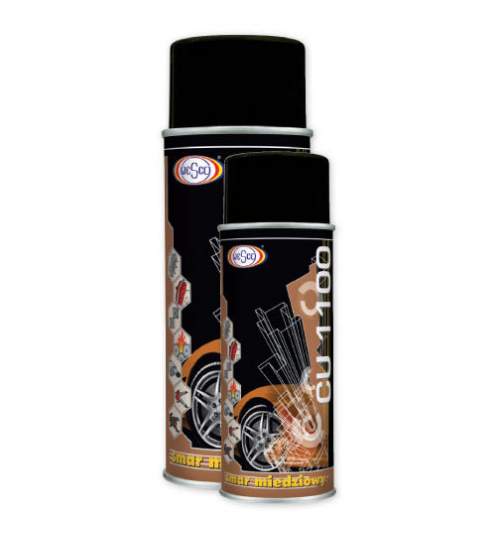 Spray vaselina cupru CU1100 400ml Wesco pentru saboti, discuri, arcuri, suruburi, arborii, osii Kft Auto