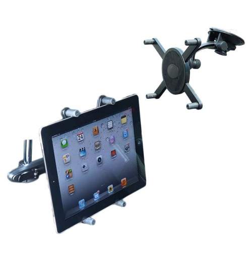 Suport auto Carpoint pentru tableta si iPad cu dimensiunea de 16-20cm, fixare cu ventuza sau la tetiera