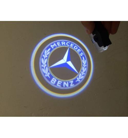 Proiectoare led cu logo Holograma dedicate Mercedes A, B, C, E, M Class, leduri CREE