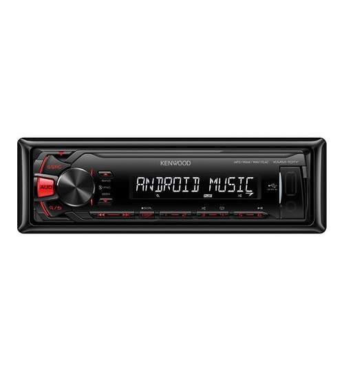 Radio MP3 player Kenwood KMM-101RY, Intrare USB si AUX, lumina rosie