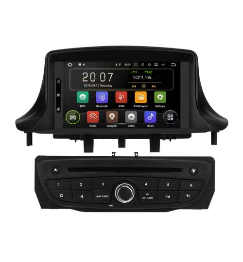 Navigatie Gps  Renault Megane 3 Fluence ( 2009 -2015 ) , Android 9.0 , 2GB RAM + 16GB ROM , Internet , 4G , Aplicatii , Waze , Wi Fi , Usb , Bluetooth , Mirrorlink