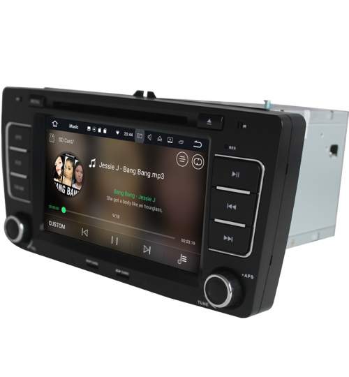 Navigatie Gps  Skoda Octavia 2 Facelift ( 2009-2013 ) , Android , 2GB RAM + 16GB ROM , Internet , 4G , Aplicatii , Waze , Wi Fi , Usb , Bluetooth , Mirrorlink