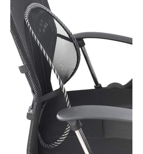 Suport lombar pentru scaun birou sau auto, 40x38x13cm, negru