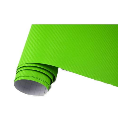 Rola Folie Carbon 3D Verde, 30x1.27m