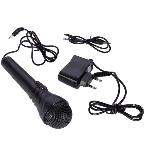 Orga electronica multifunctionala cu 61 taste, microfon, 2 boxe, cu afisaj LED, negru