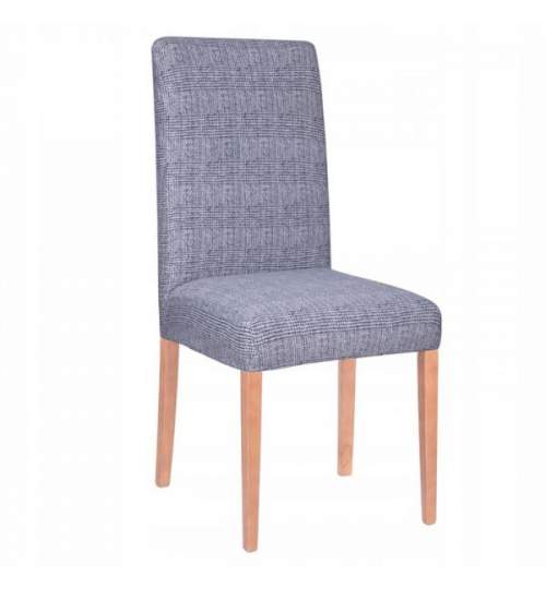 Husa scaun dining/bucatarie, din spandex, culoare albastru