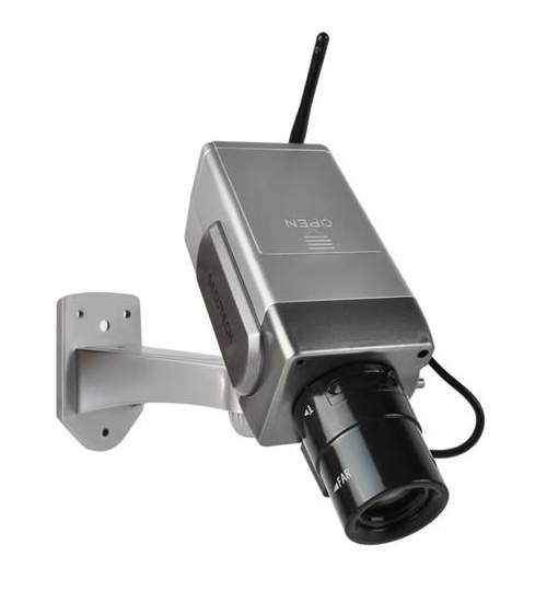 Camera Falsa de Supraveghere cu LED, Senzor de Miscare, cu Sticker CCTV