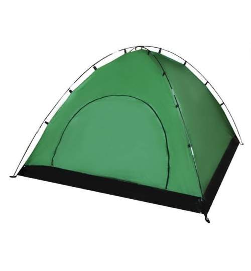 Cort Camping Impermeabil pentru 4 Persoane cu plasa anti-insecte si husa