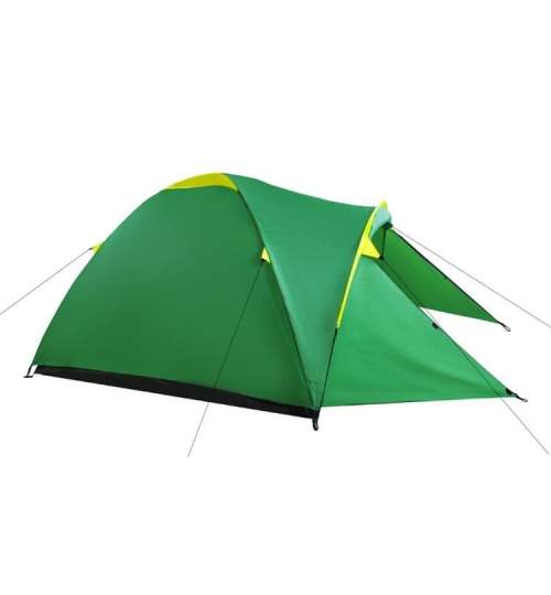 Cort Camping Impermeabil pentru 4 Persoane cu plasa anti-insecte si husa