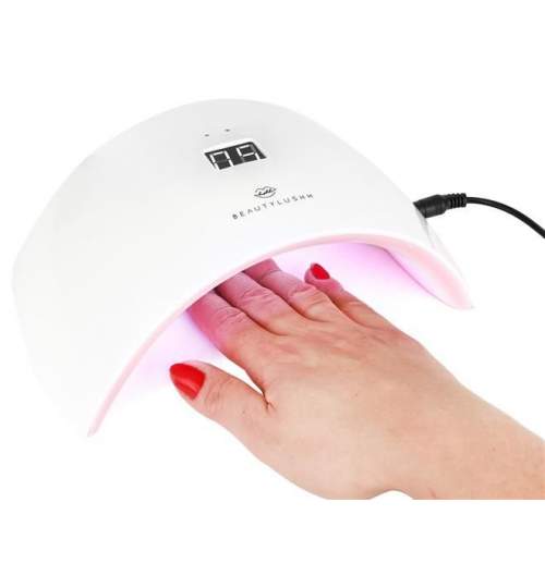 Lampa LED UV pentru manichiura, cu senzor de miscare si timer, 24w, alb