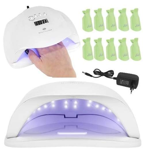 Integrate Emulation regional Lampa LED UV profesionala pentru manichiura, 36 LED-uri, cu senzor de  miscare si timer, 48w, alb - ManiaMall