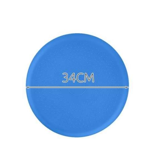 Perna pentru echilibru si masaj gonflabila, diametru 34 cm, albastru