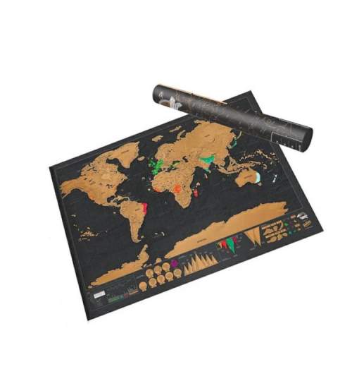 Harta lumii razuibila, Godl Edition, 42.5x30cm
