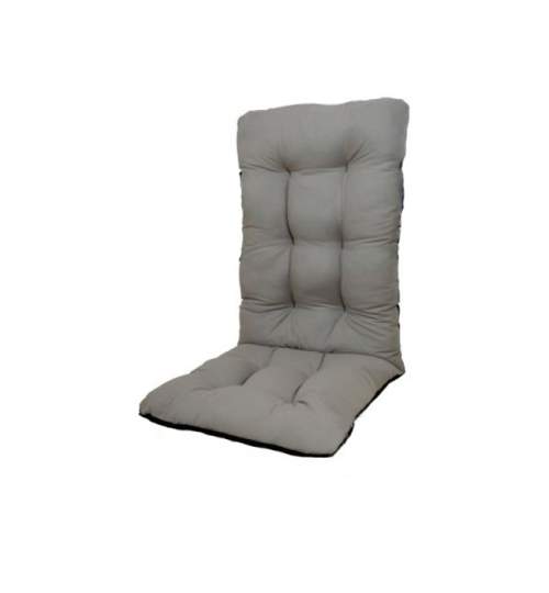 Perna pentru scaun de casa si gradina cu spatar, 48x48x75cm, culoare gri