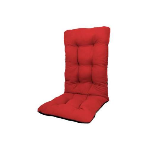 Perna pentru scaun de casa si gradina cu spatar, 48x48x75cm, culoare rosu