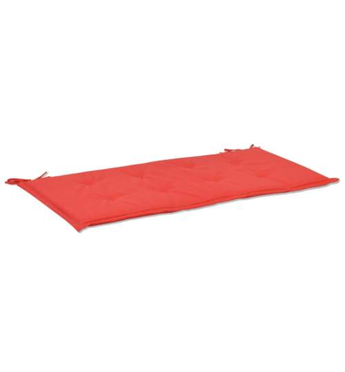 Perna de sezut pentru banca de 150 cm lungime, formata din 2 pernute de 75 cm x 40 cm, culoare Rosu
