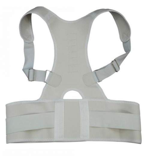 Centura corset magnetic pentru corectarea spatelui si a coloanei, marime S, bej