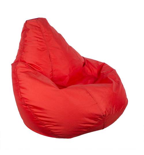 Fotoliu Bean Bag BIG, tip para, impermeabil, diametru 73 cm, culoare rosu