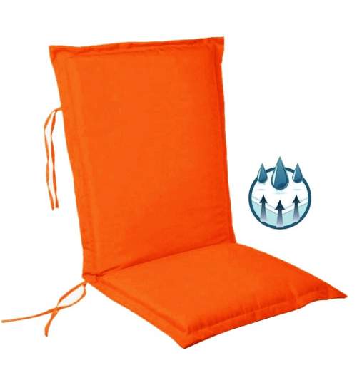 Perna impermeabila sezut/spatar pentru balansoar, scaun de bucatarie sau gradina, 48x65 cm, culoare orange