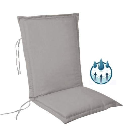 Perna impermeabila sezut/spatar pentru balansoar, scaun de bucatarie sau gradina, 48x65 cm, culoare gri