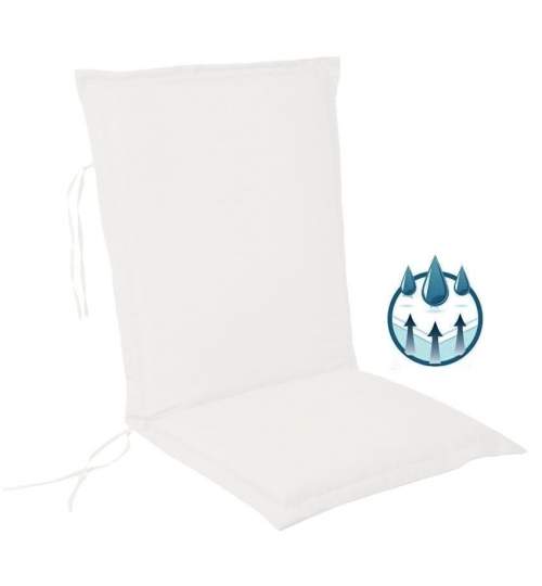 Perna impermeabila sezut/spatar pentru balansoar, scaun de bucatarie sau gradina, 48x65 cm, culoare alb