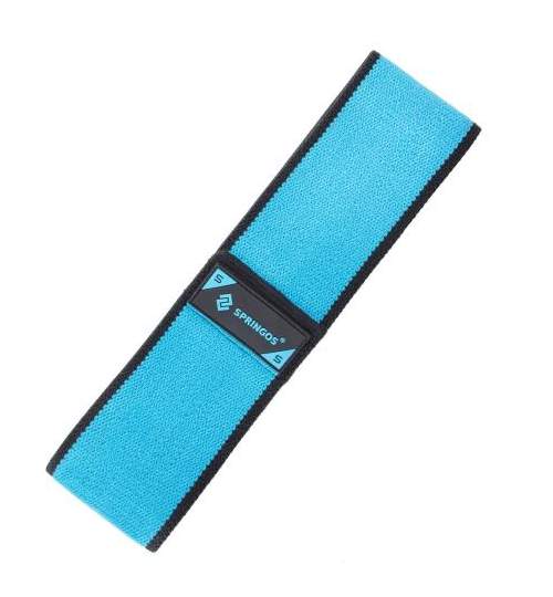 Banda elastica fitness pentru tonifiere din cauciuc, Marimea S, 66 cm, albastru