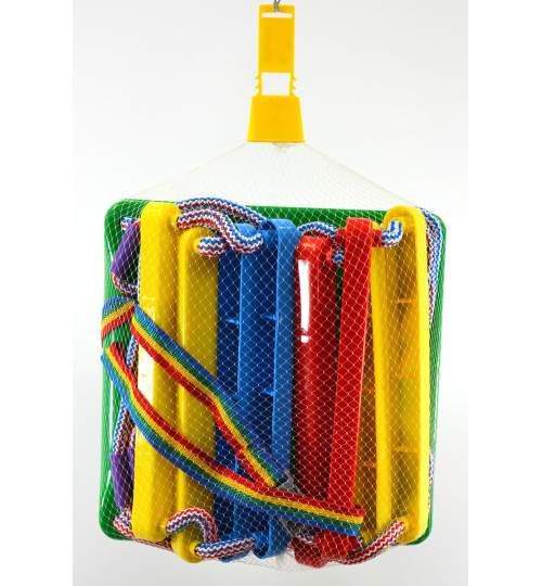 Leagan clasic suspendabil pentru copii, din plastic, capacitate 30kg, multicolor