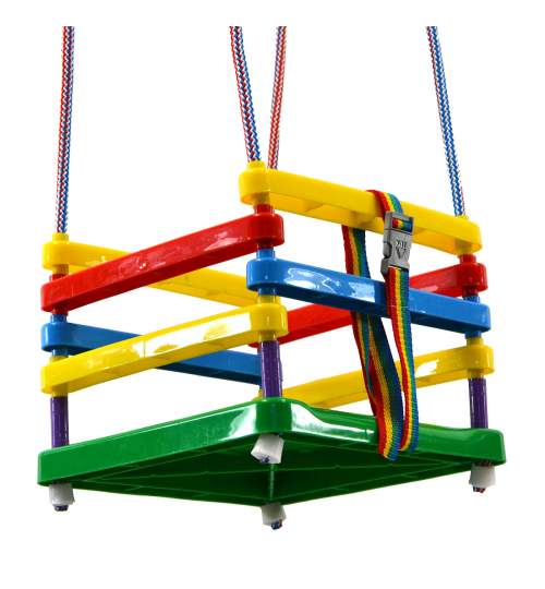 Leagan clasic suspendabil pentru copii, din plastic, capacitate 30kg, multicolor
