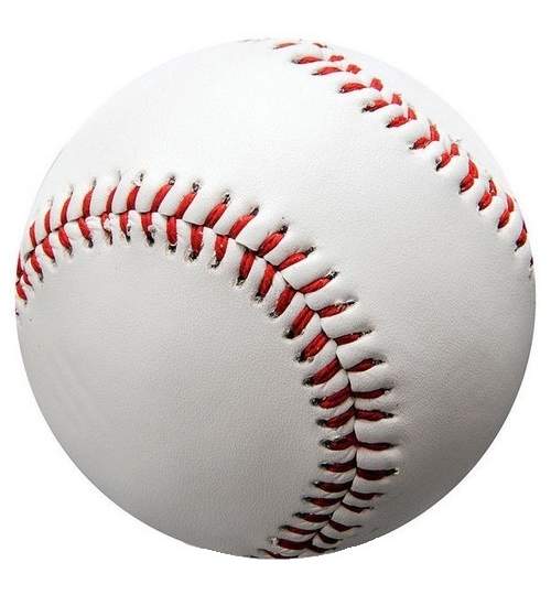 Minge de Baseball Enero, din piele sintetica, 70 mm, alb
