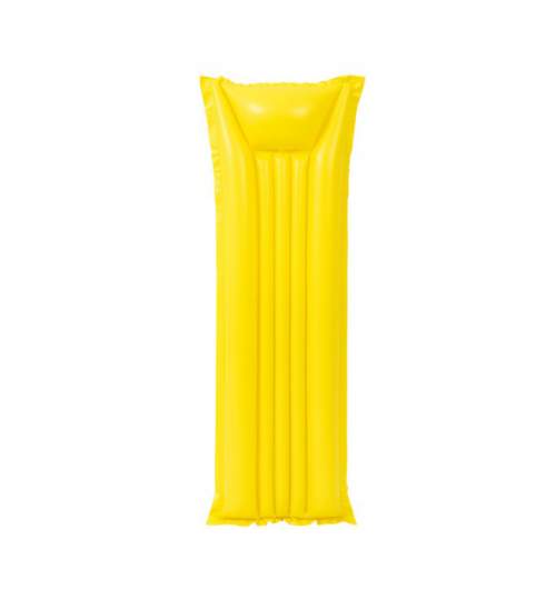 Saltea gonflabila de apa, pentru o persoana, 80kg, 183x69 cm, galben
