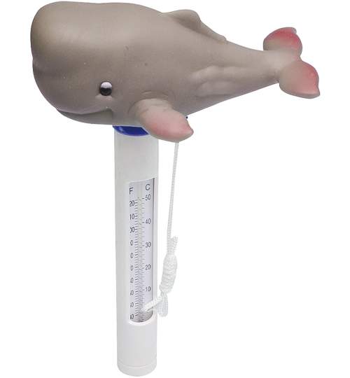 Termometru Plutitor pentru Piscina, model Balena, 0-50 grade, lungime 16cm