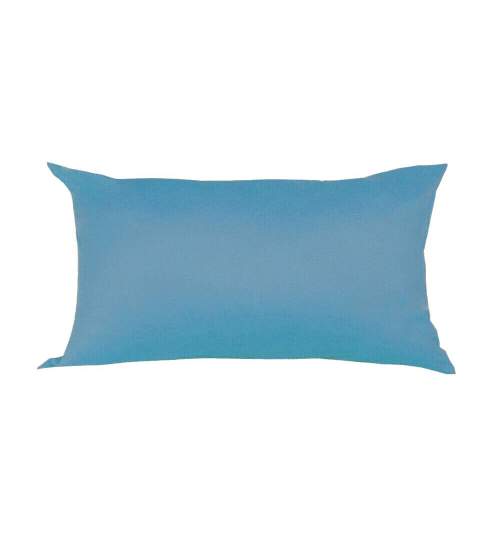 Perna decorativa dreptunghiulara, 50x30 cm, plina cu Puf Mania Relax, culoare albastru