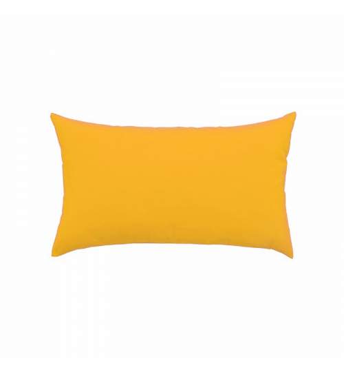 Perna decorativa dreptunghiulara Mania Relax, din bumbac, 50x70 cm, culoare galben