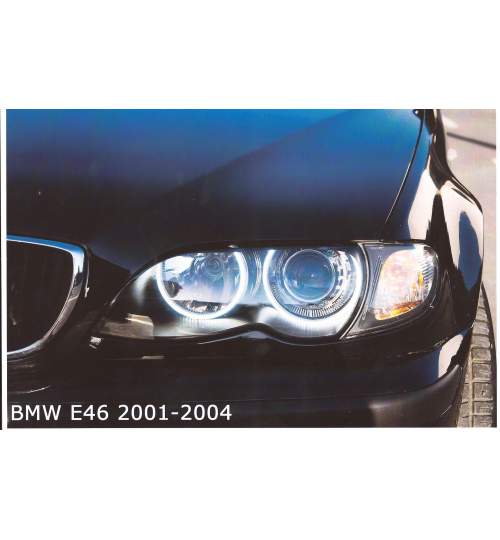 SET LUPE FARURI 2,5 INCH + ORNAMENTE STANDARD BMW E46 2001-2004 - SLF244