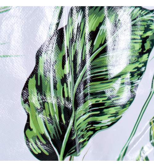 Dulap din material textil Kaja Leaves pentru depozitare incaltaminte, imbracaminte sau accesorii, cadru metalic, 12 rafturi