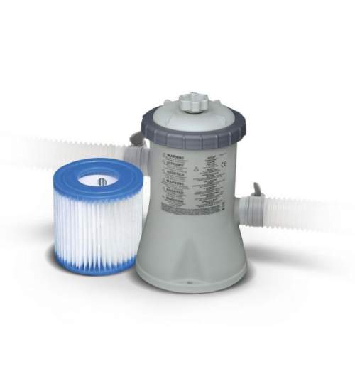 Pompa de apa Intex pentru piscina, cu filtru, capacitate 1250L/h, 220V