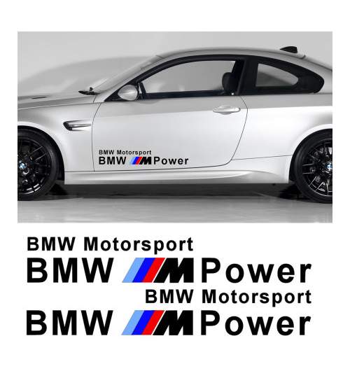 Sticker auto laterale BMW M POWER (set 2 buc.) ManiaStiker