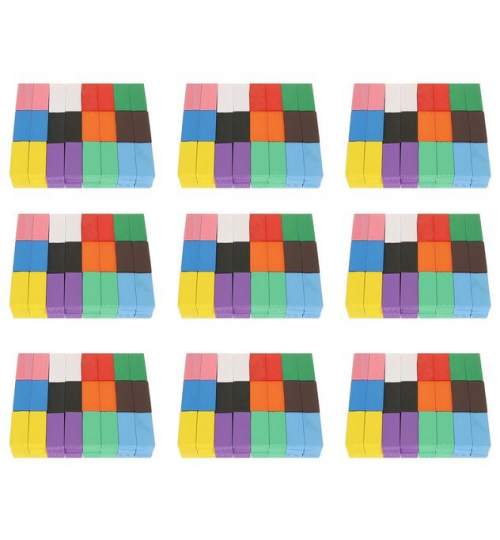 Set constructie Domino, joc educativ pentru copii din lemn, 1080 piese, cu accesorii, multicolor