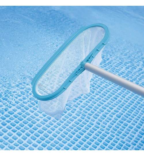 Plasa Intex pentru colectare frunze si impuritati piscina, diametru 29.8mm, albastru