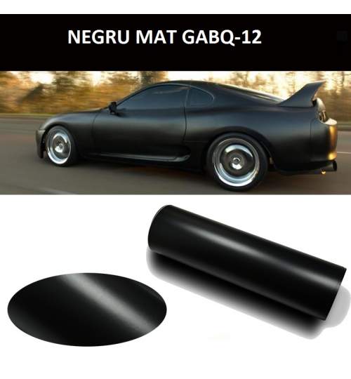 Folie auto negru mat 1m X 1.5m GABQ12 ManiaCars