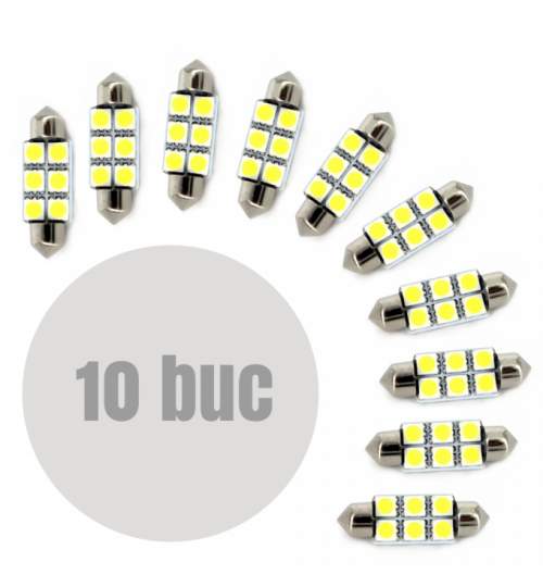 Set 10 becuri tip LED SOFIT,  CLD304 Techno Plus