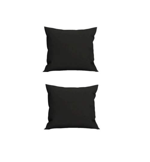 Set 2 Perne decorative patrate, 40x40 cm, pentru canapele, pline cu Puf Mania Relax, culoare negru