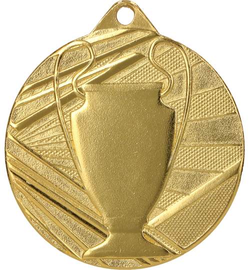 Medalie Sportiva Aur, model Cupa, pentru Locul 1, diametru 5 cm