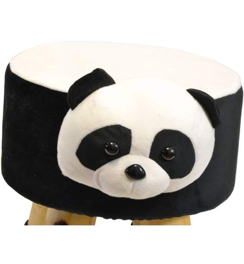 Scaun taburet pentru copii, model Urs Panda, 50kg, 28x28cm